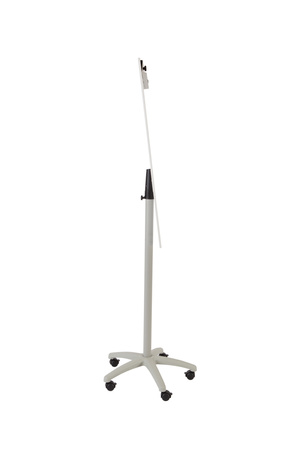 Stand on wheels with height adjustment and whiteboard