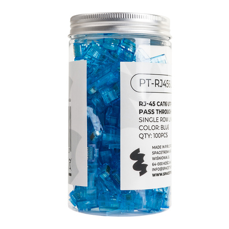 RJ45 cat.6 UTP straight-through connector PT-RJ456UB-1 100pcs