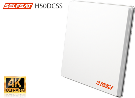 Selfsat H50dCSS antena płaska z Unicable II + twin