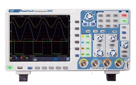 PeakTech 1341 digitální 4-kanálový USB 100MHz osciloskop