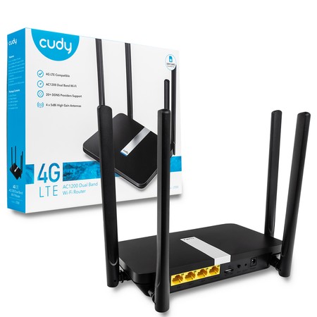 LTE-WLAN-Router Cudy LT500 4G LAN/WAN Wi-Fi 5 AC1200