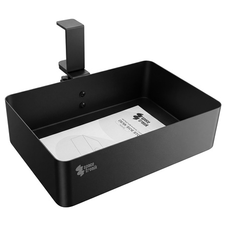 Boczny organizer do biurka na zacisk 25×17×15 cm czarny SPB148B