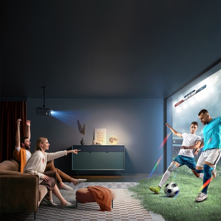 Projektor LCD WiFi6 1080p NFC Yaber K2s zestaw