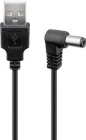 Napájecí kabel USB - zástrčka DC 55x21 Goobay 15 m