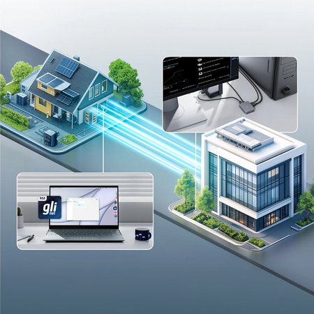 Przełącznik KVM IP GL-RM1 + ATX-BOARD GL.iNet