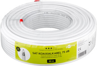 Koaxiální kabel RG6 Goobay 2xEKR 75dB CCS 50m