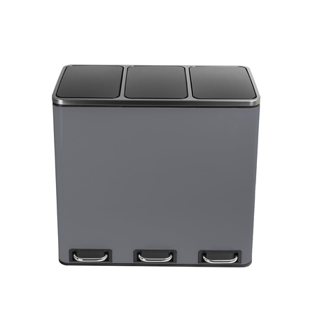 Funky Trash Can Gray Black Spacetronik Potrójny