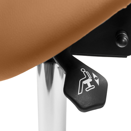 Ergonomic adjustable hocker SELLA brown