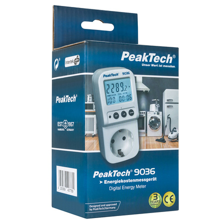 Cyfrowy Licznik Zużycia Energii PeakTech 9035