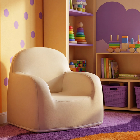 Zestaw mebli dziecięcych Spacetronik – stolik SPEX201 i sofa SPC-XD-23 waniliowy