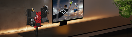 Príslušenstvo pre držiteľov perforovaná doska SPB-153R, červená/čierna