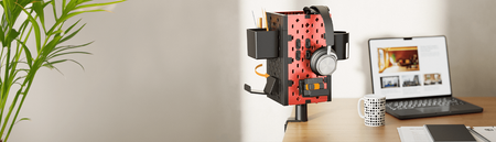 Příslušenství pro držitele perforovaná deska SPB-154R, červená/černá