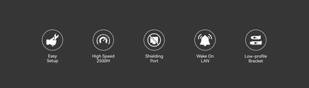 Karta sieciowa wewnętrzna PCI-E 2500Mbps BL-GP2500