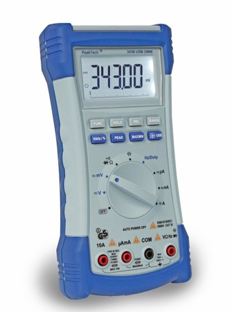 Digitálny multimeter s bargrafom a USB PeakTech 3430