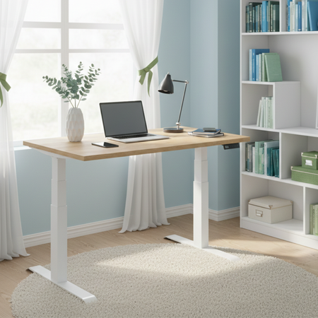 Biurko elektryczne Spacetronik SPE-232OW 158×80 Dąb Słoneczny