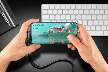 Kábel USB-C - USB 3.2 Gen1 GAME Angled Goobay 2 m