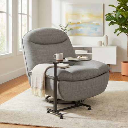 Zestaw relaksacyjny: fotel elektryczny FLAX + stolik BUDDY