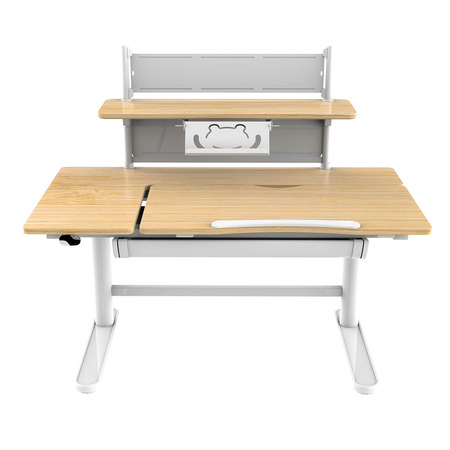 Spacetronik SPE-X116WT electric desk with shelf