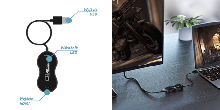 Grabber HDMI rekordér Spacetronik SP-HVG12 pre PC