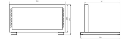 Spacetronik 19'' rack 4U 350mm ČERNÝ