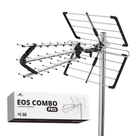 DVB-T2 Spacetronik EOS PRO Kombi-Antenne Schwarz