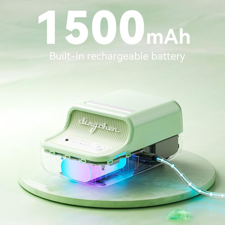 Modrá tlačiareň štítkov Niimbot D110