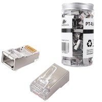 Wtyk RJ45 przelotowy kat6 FTP PT-RJ456FT-12 100szt