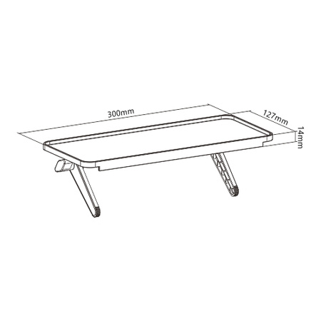 Univerzální police na příslušenství k televizoru SPE-T71