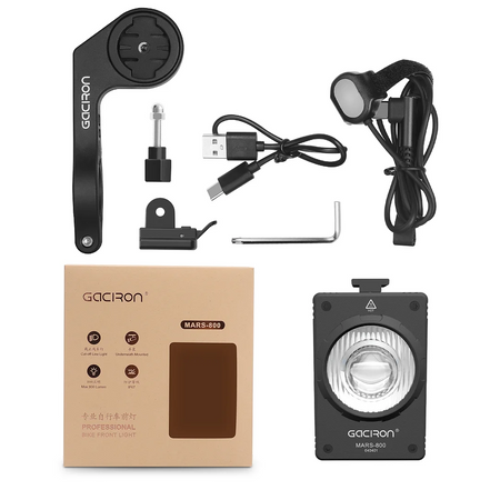 Přední cyklistická lampa s rukojetí Gaciron Mars1000LM
