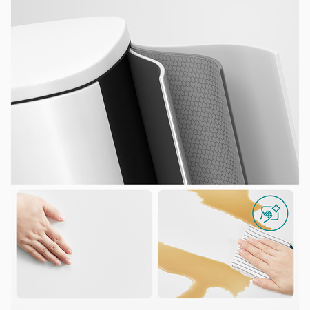 Funky Trash Can White Black Spacetronik Pojedynczy