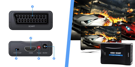 Spacetronik SPH-SCO2 převodník HDMI na SCART