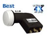 LNB Quad BEST HG 404 Ultra Black 01dB