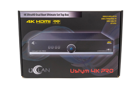 set-top box Ustym 4K PRO UHD E2 DVB-S2X & DVB-C/T2
