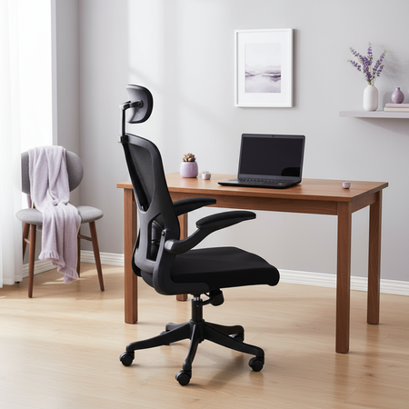 ARON Black swivel office chair