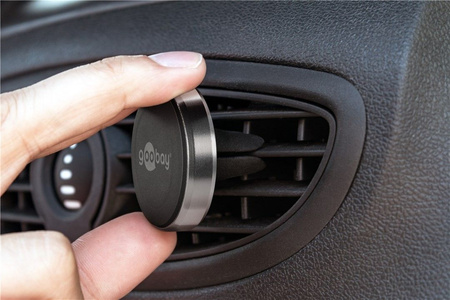 Magnetic holder for the air vents chrome Goobay