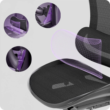 Otočné kancelárske kreslo Doris 30 Black