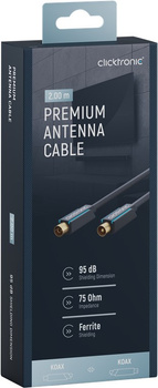 CLICKTRONIC TV connection IEC antenna cable 2m
