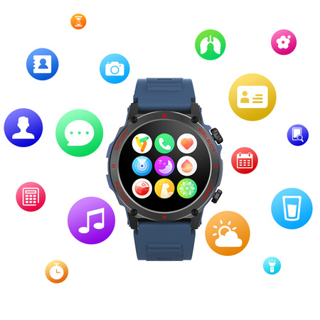 Smartwatch Kumi Gear GT3 FIT 2025 Srebrny