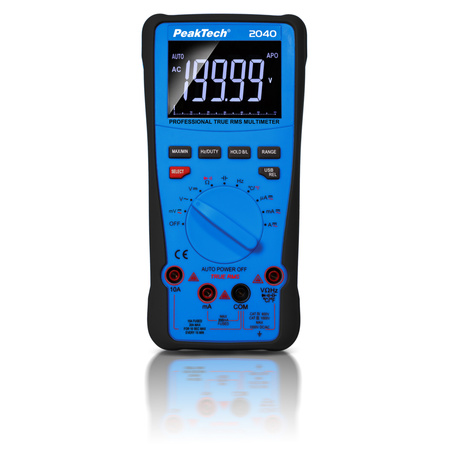 PeakTech 2040 Digital Multimeter 20A 1000V USB DCV