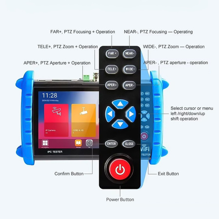 Tester instalacyjny CCTV IP Noyafa IPC722ATCHS