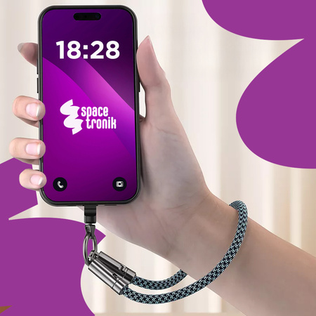 Kabel USB-C ze smyczą PD 240W 30cm BA