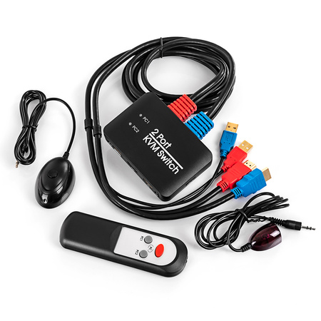 USB + HDMI 2/1 Spacetronik KVM-Umschalter SPH-KVM21