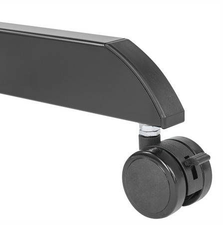 Buddy 03 adjustable table on wheels black