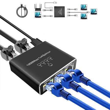 Ethernet RJ45 1 to 4 SP-SG104 Gigabit splitter