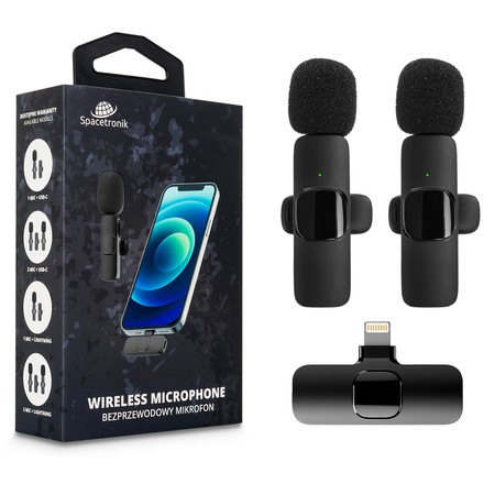 2x Wireless Microphone iPhone Lightning IOS