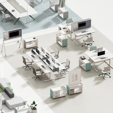 Mobile Dual-Motor Sit-Stand Desk