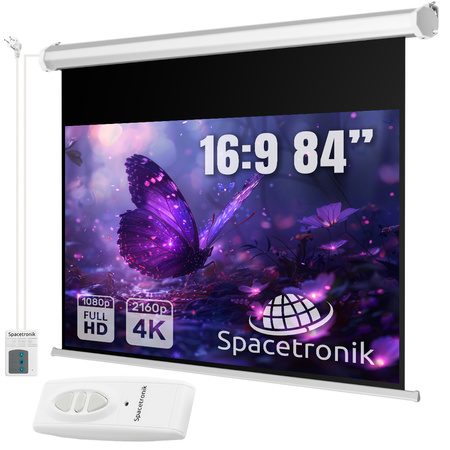 Elektrické nástěnné promítací plátno 84" 16:9