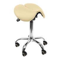 Ergonomic adjustable hocker SELLA beige