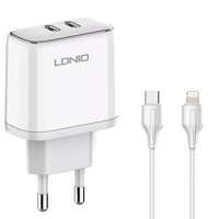 Nabíječka s kabelem Apple MFI licence 35W 2x USB-C