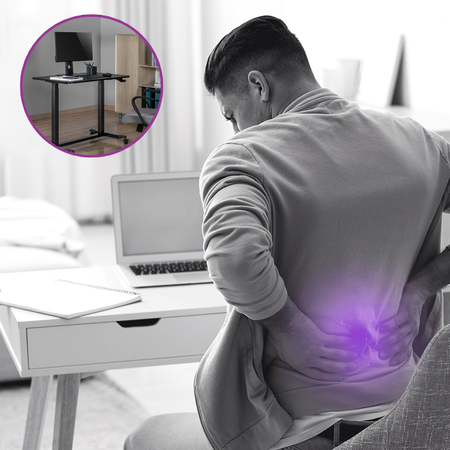 Buddy 04 nastavitelný stolek na kolečkách černý